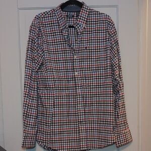 Izod Men's Multicolor Plaid Button Down Shirt